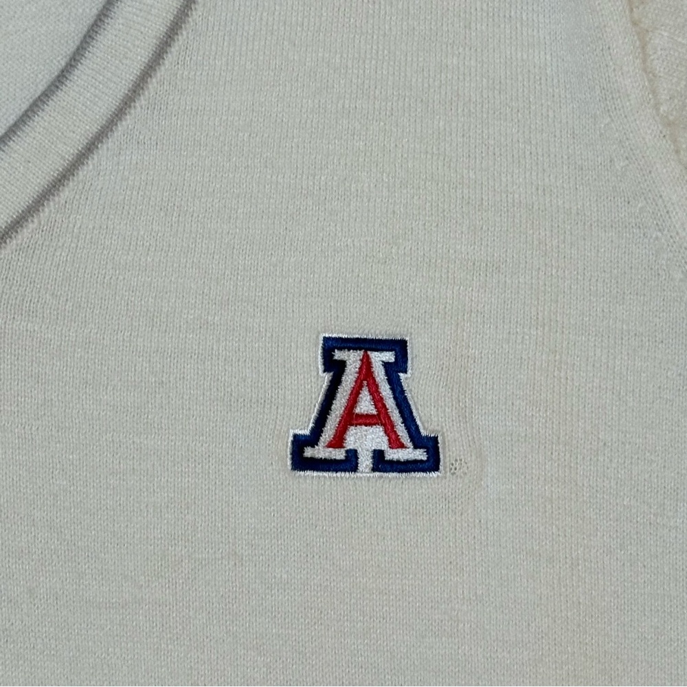 Nike Golf Arizona Wildcats Wool Blend V Neck Sweater Embroidered Logo Mens Sz XL - Picture 3 of 13